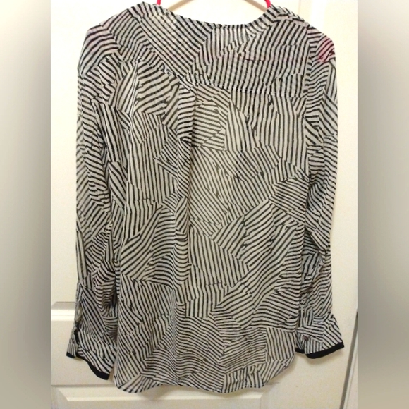 LOTUS BOSS SHINE: NEW w\T Women's DKNY swanky, elegant blouse L - Picture 2 of 3